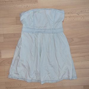 Heritage 81 Light Denim Strapless Dress